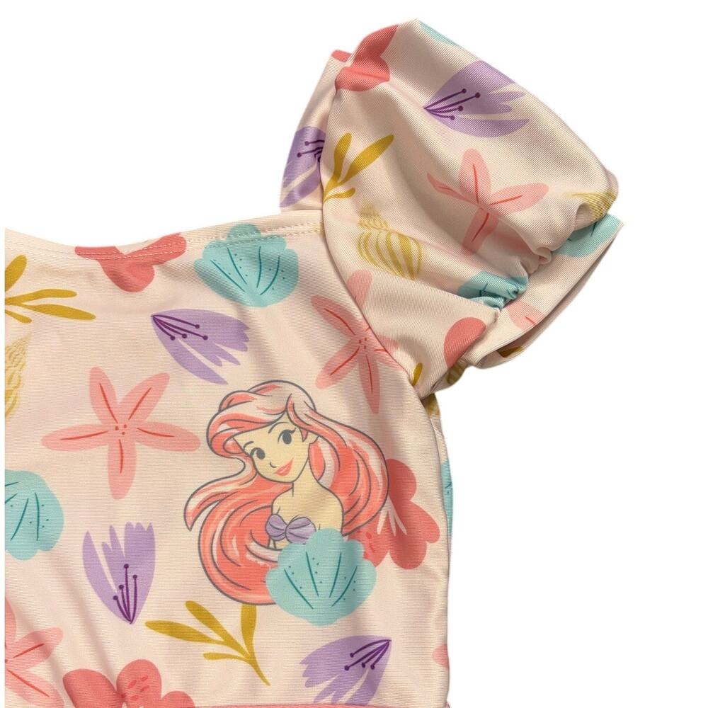 Disney Princess Ariel The Little Mermaid Toddler Girl One-Piece Swimsuit 3T - Picture 2 of 5
